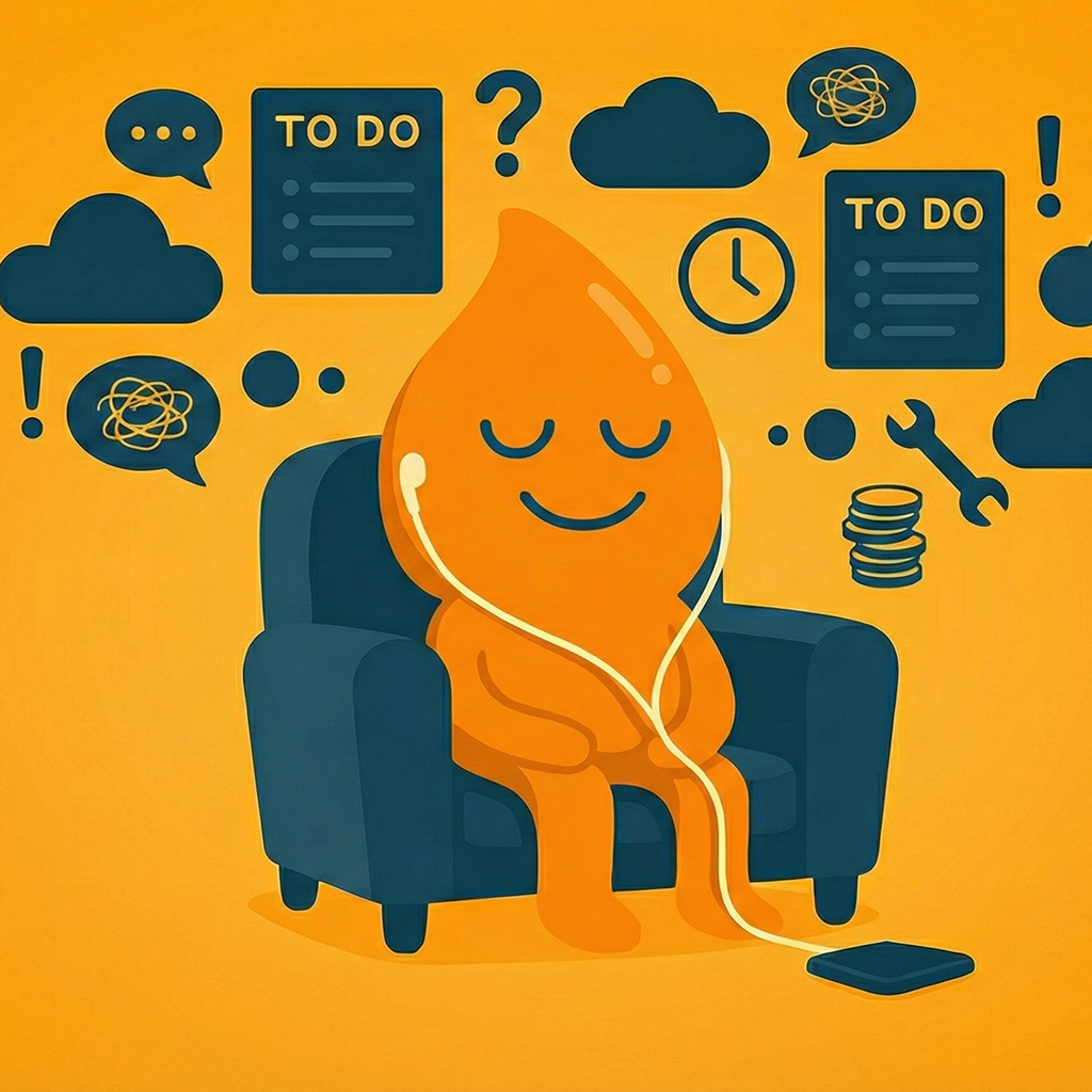 Meditatie: veel aan je hoofd